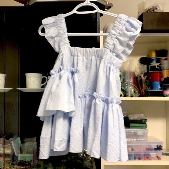 Brand new blue Bustier girl top unique small - Picture 3 of 3